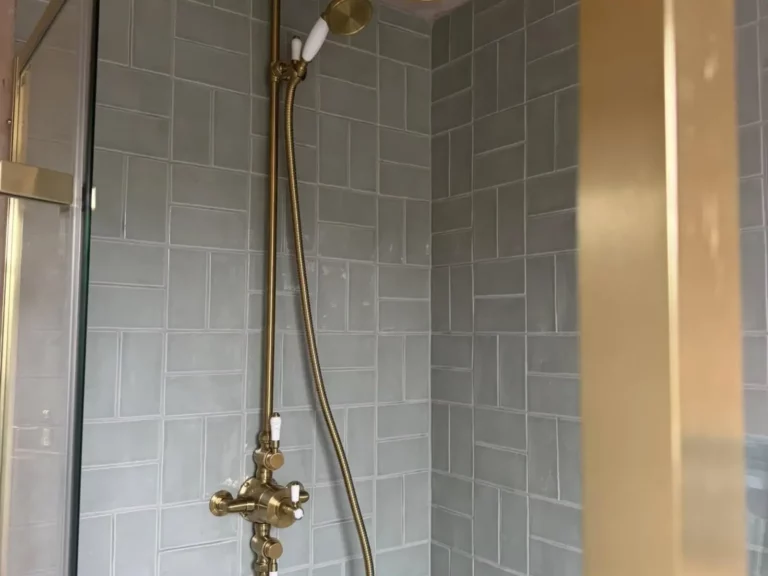 Vintage Shower and Faucet Installation